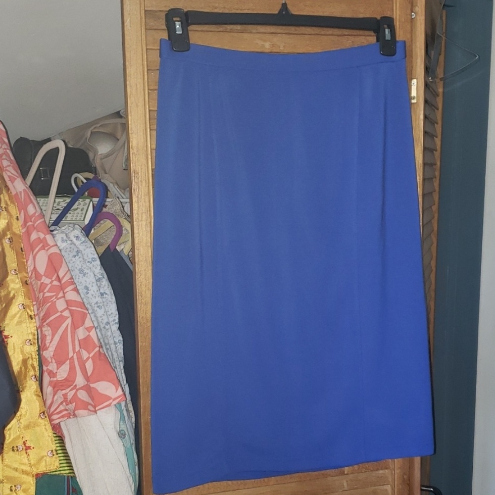 Cobalt blue simply Chloe Dao pencil skirt Medium